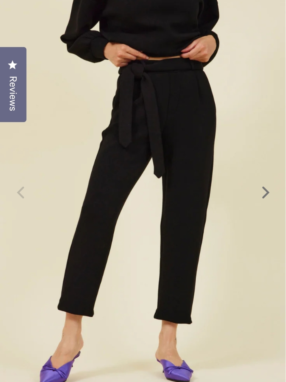 Leze The Label Comfy Cozy Tie-Waist Emerald Tapered Pant Size XL